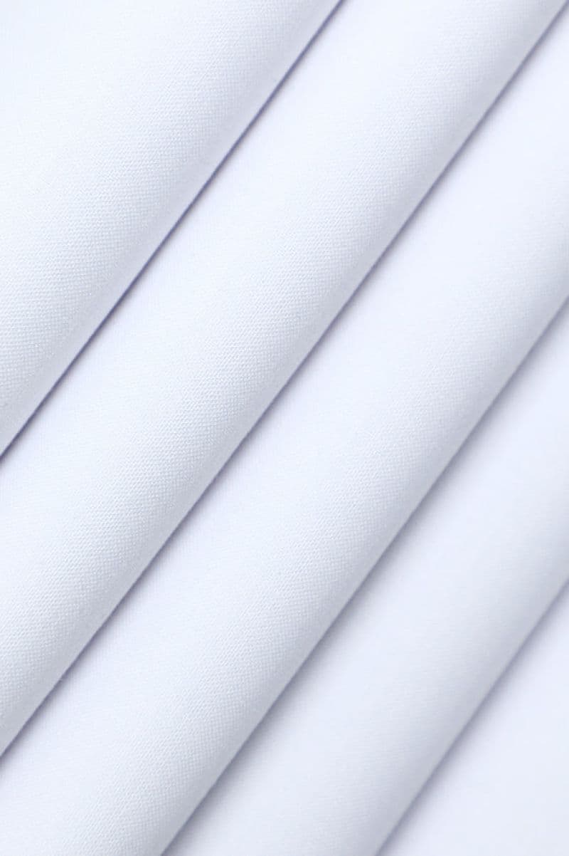 White Wash & Wear Fabric
