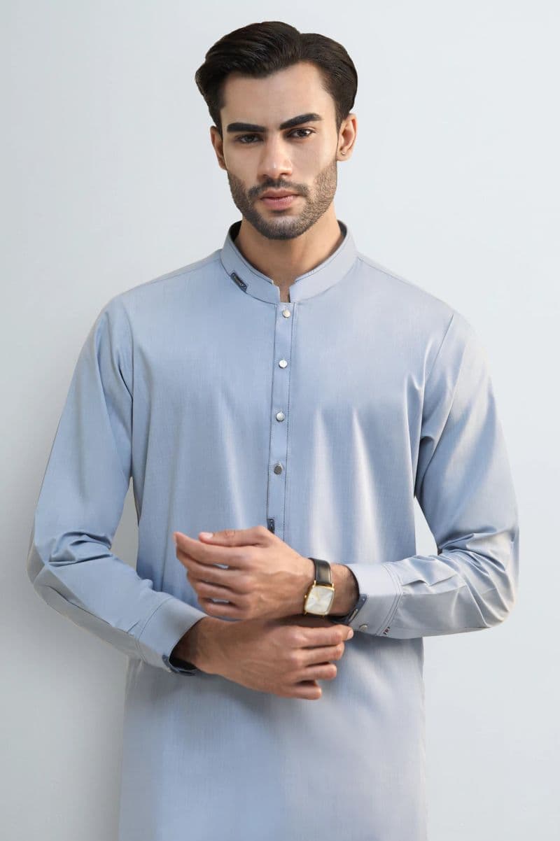 Blue Wash & Wear Shalwar Kameez thumbnail