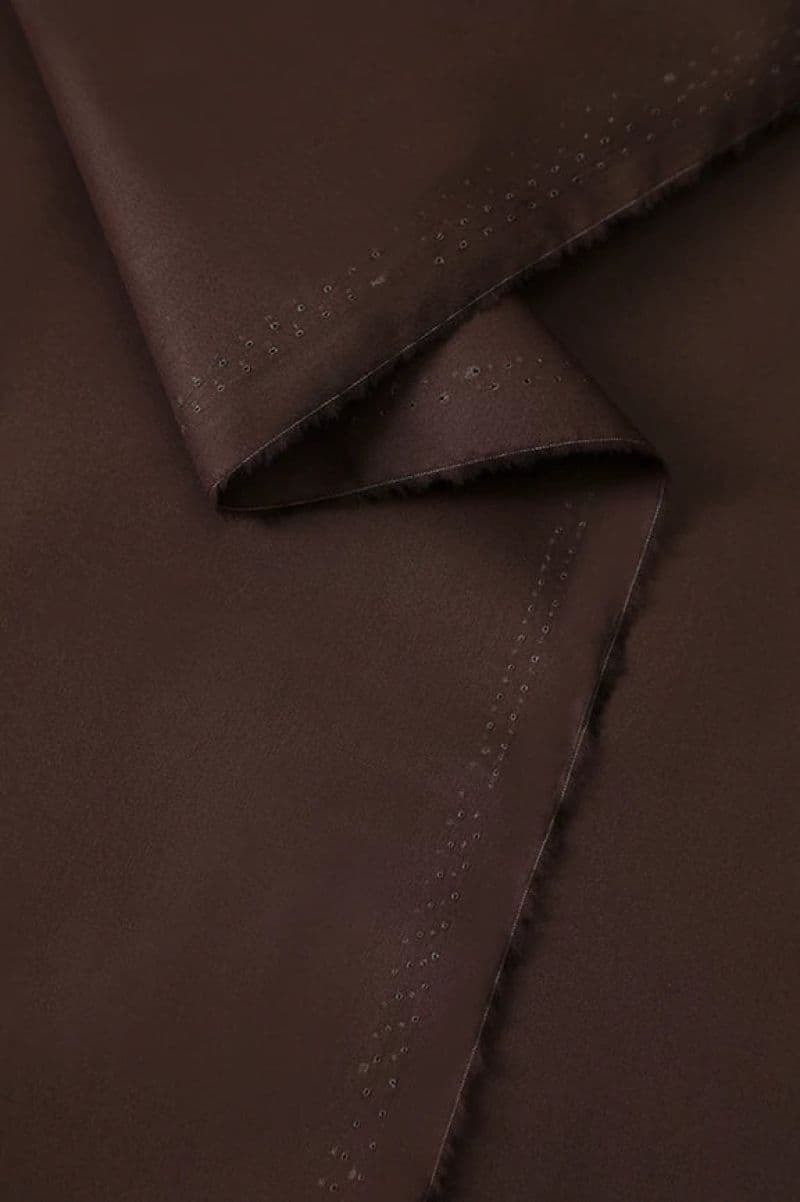 Coffee Brown Wash & Wear Fabric