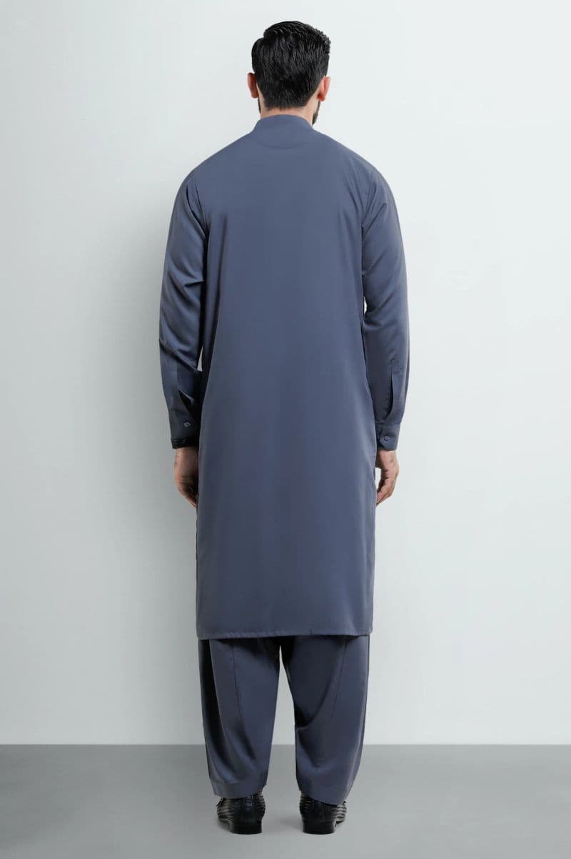 Charcoal Wash & Wear Shalwar Kameez thumbnail