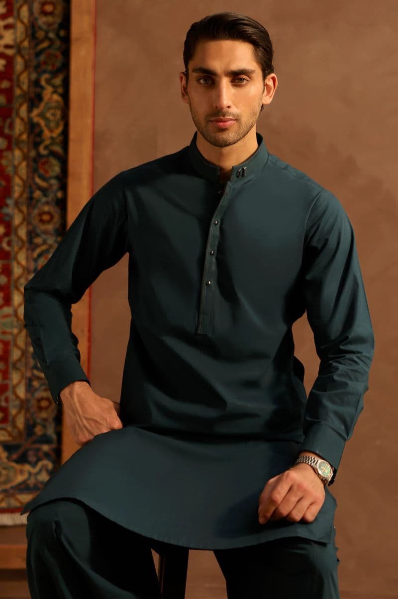 Blue Wash & Wear Shalwar Kameez thumbnail