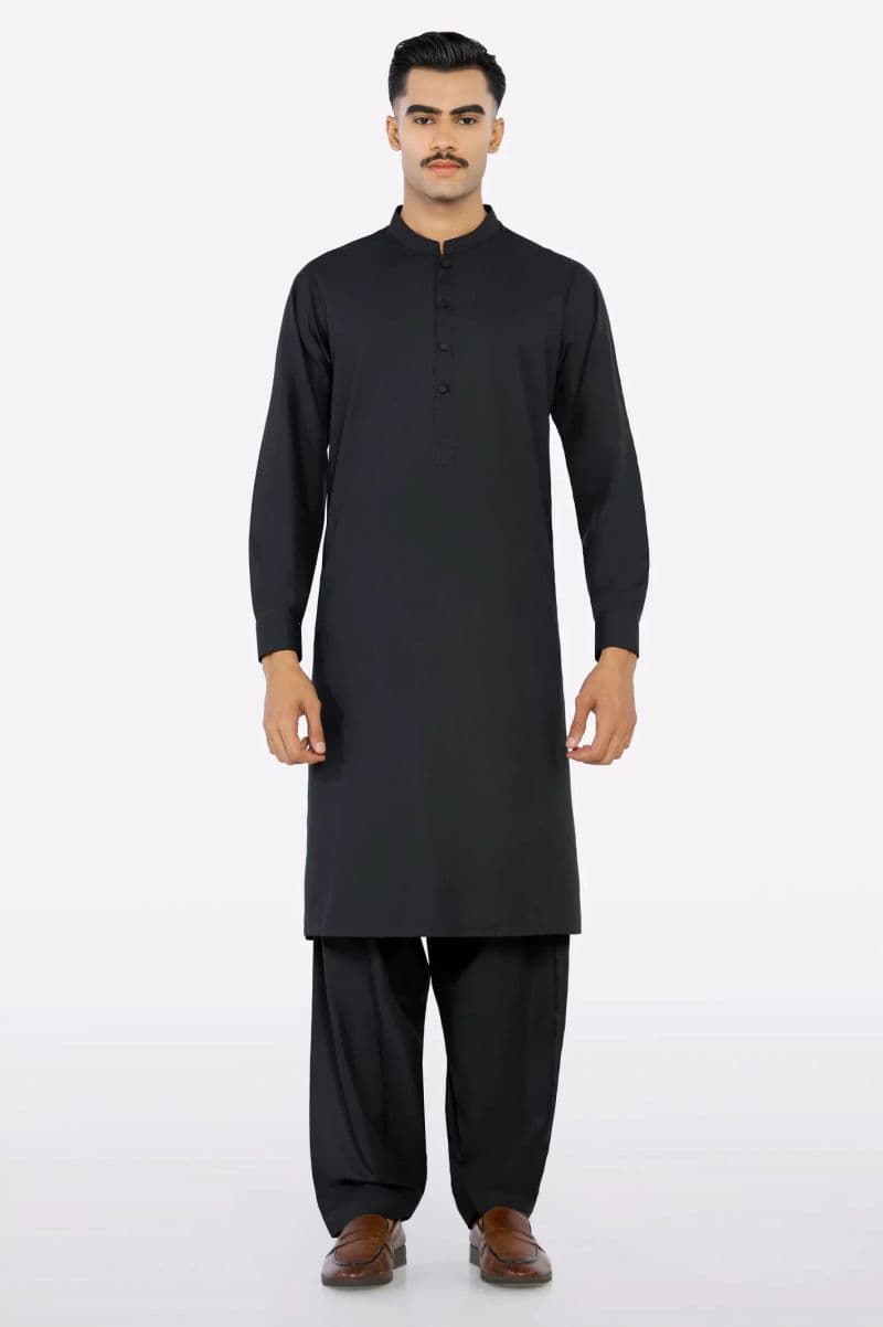 Black Wash & Wear Fabric