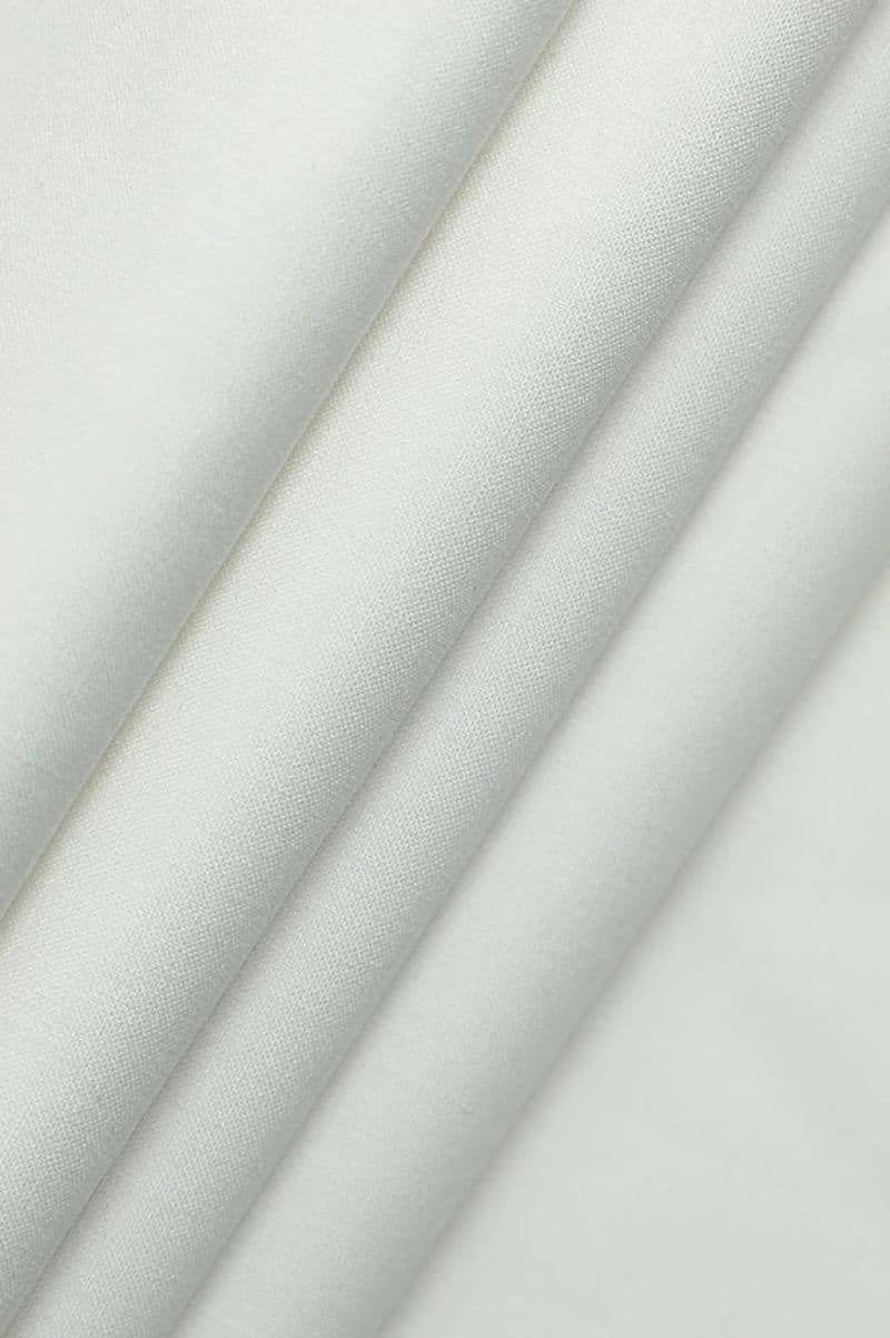 Off White Wash & Wear Fabric
