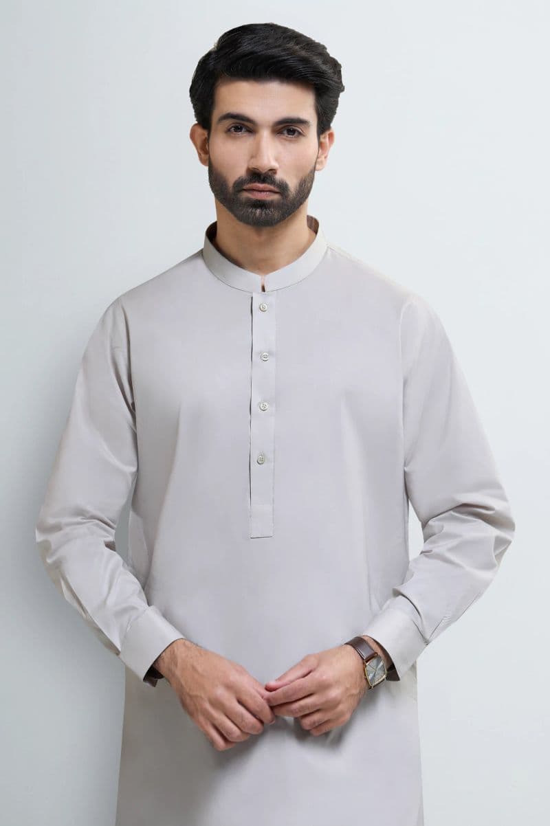 Beige Cotton Shalwar Kameez thumbnail