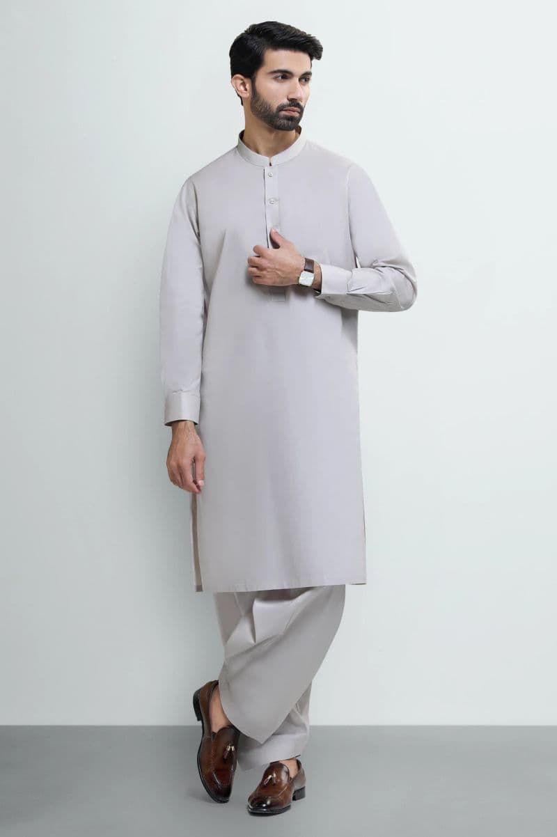 Beige Cotton Shalwar Kameez thumbnail