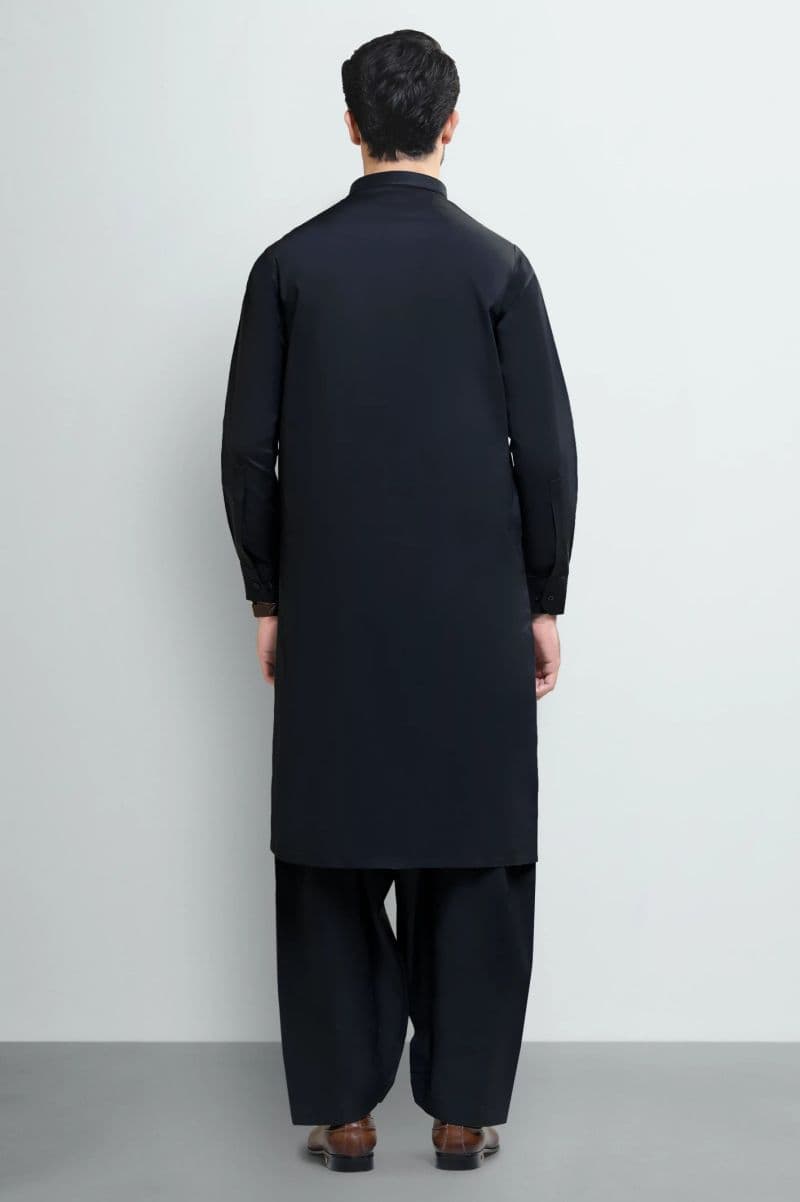 Black Cotton Shalwar Kameez thumbnail