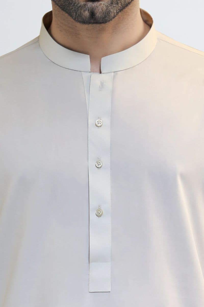 Beige Wash & Wear Shalwar Kameez thumbnail