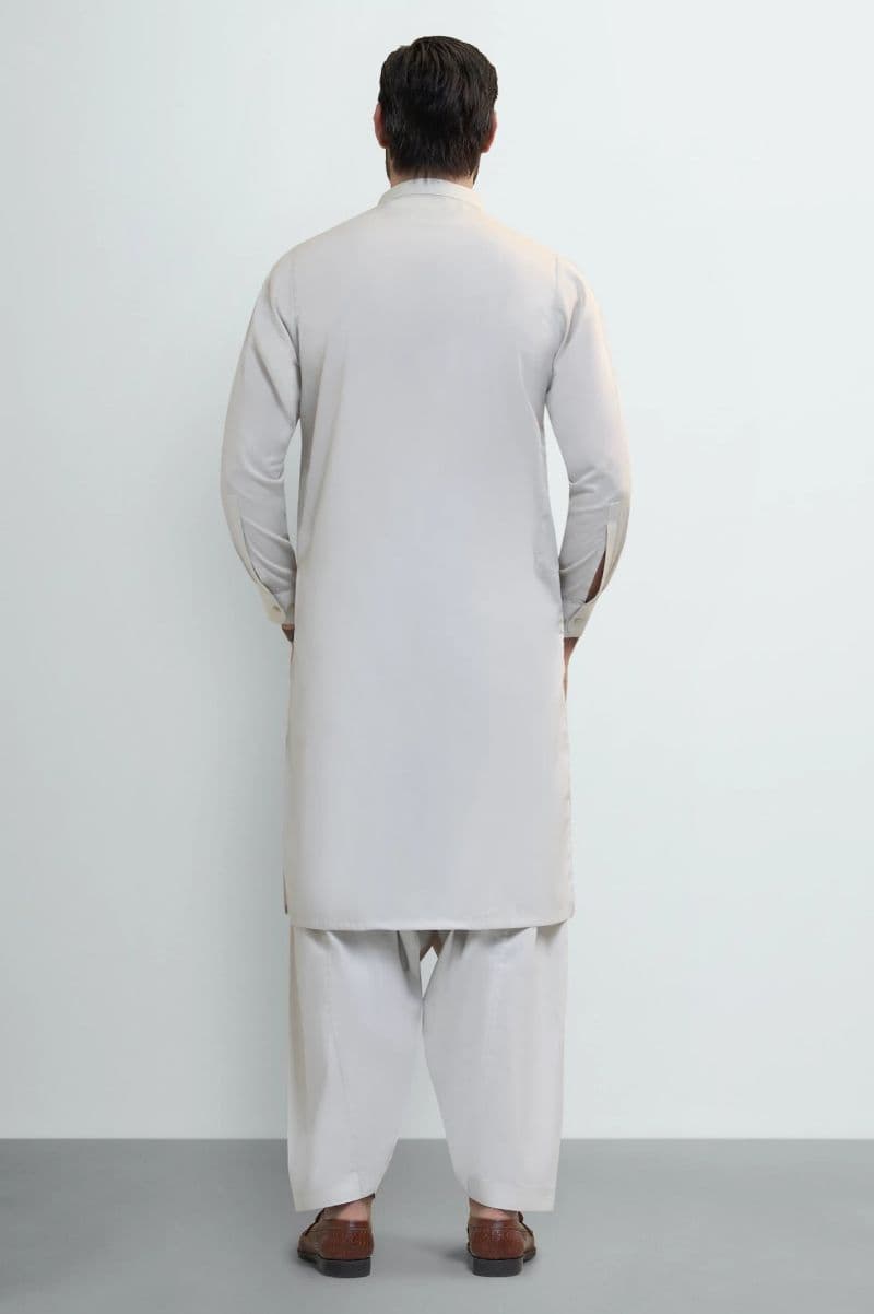 Beige Wash & Wear Shalwar Kameez thumbnail