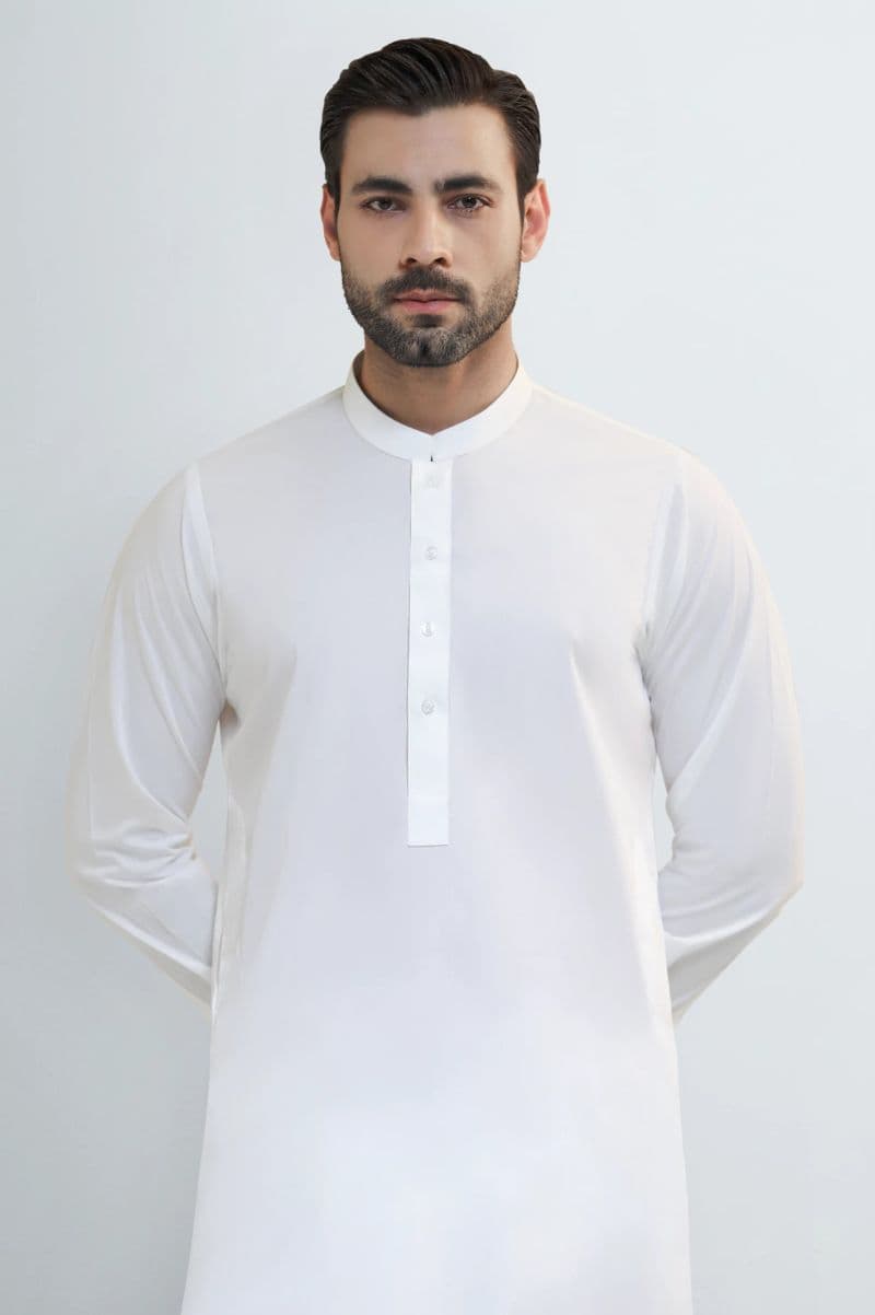 Cream Wash & Wear Shalwar Kameez thumbnail