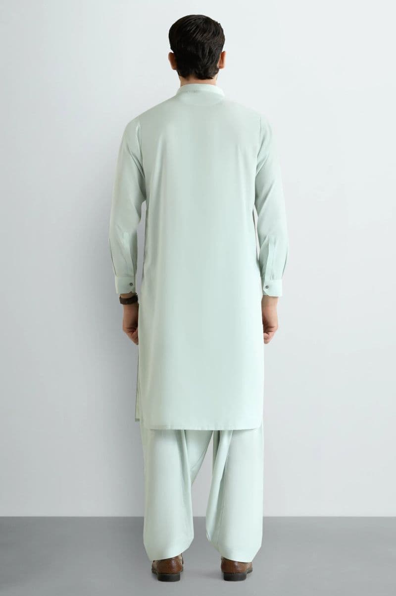 Light Green Wash & Wear Shalwar Kameez thumbnail