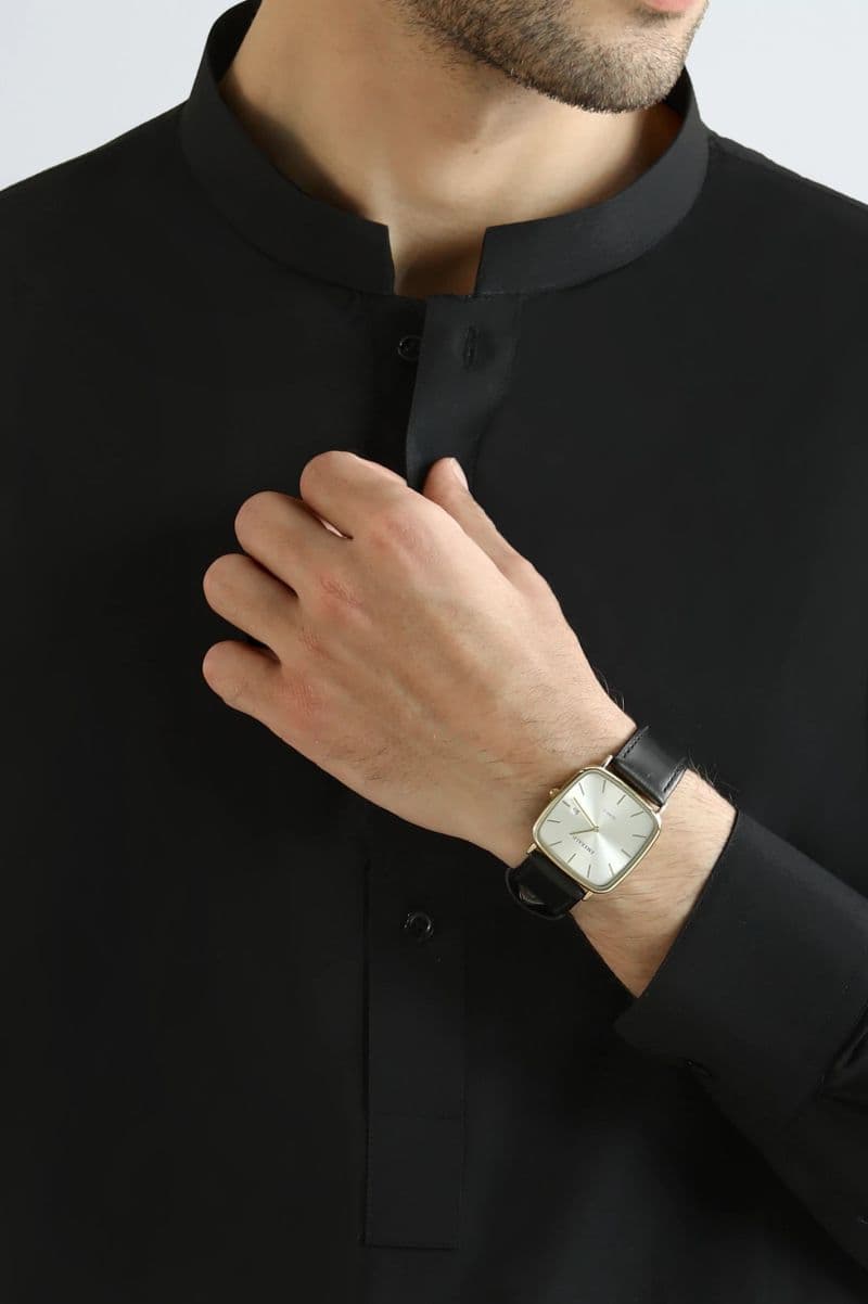 Black Wash & Wear Shalwar Kameez thumbnail