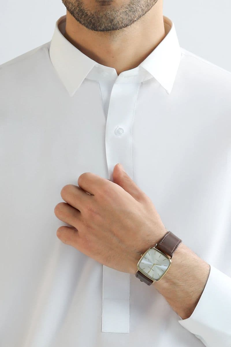 Off White Wash & Wear Shalwar Kameez thumbnail