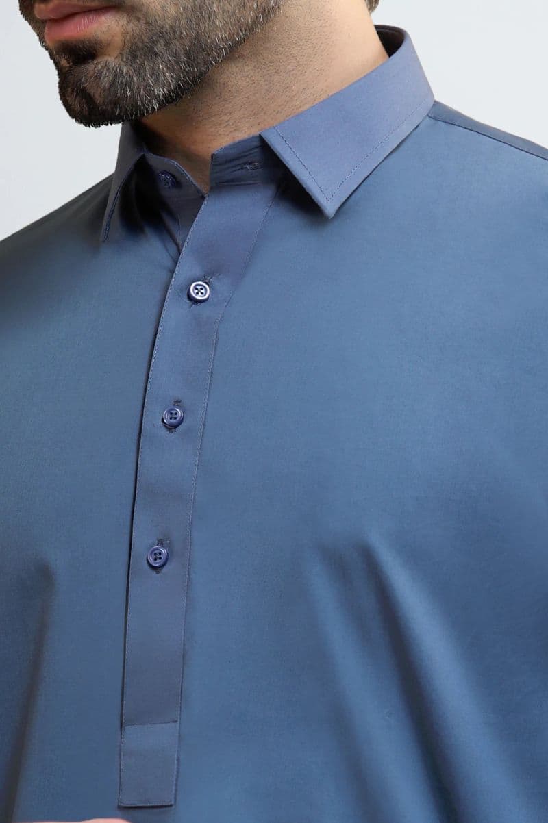 Grey Wash & Wear Shalwar Kameez thumbnail