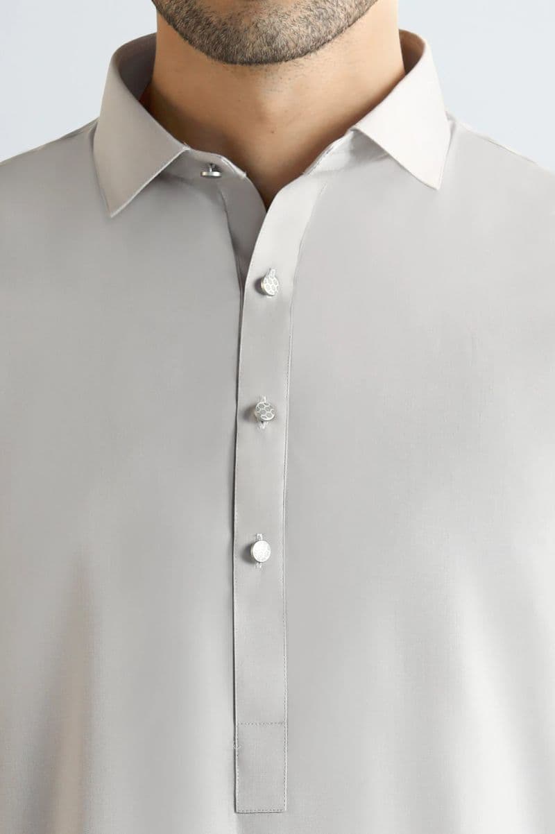 Light Beige Wash & Wear Shalwar Kameez thumbnail