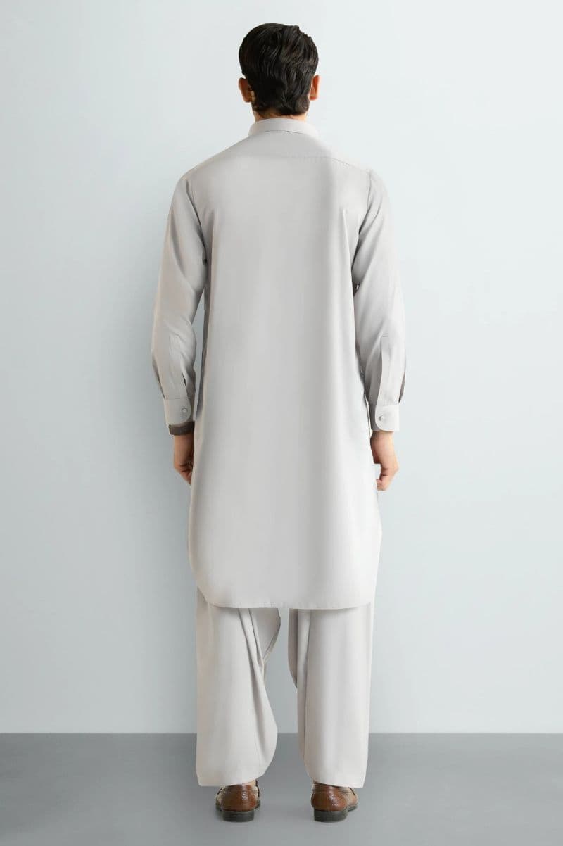 Light Beige Wash & Wear Shalwar Kameez thumbnail
