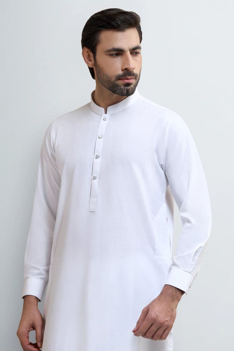 White Wash & Wear Shalwar Kameez thumbnail