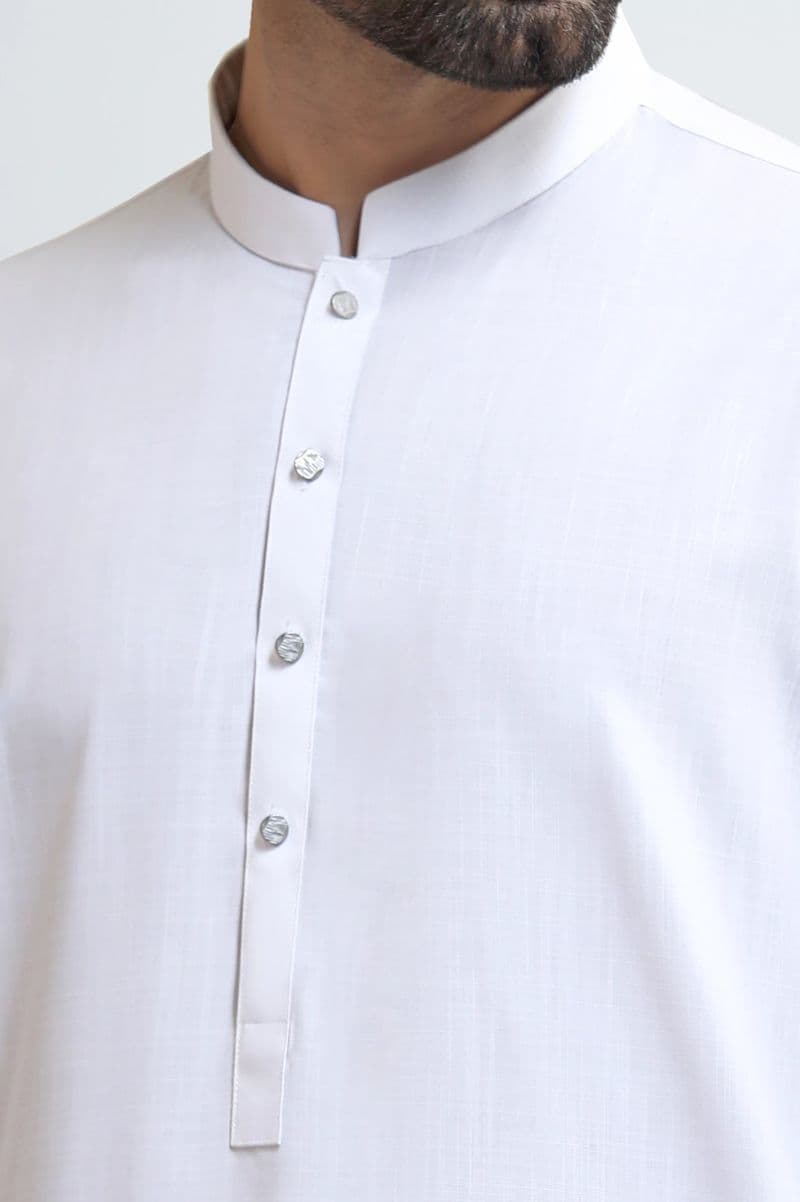 White Wash & Wear Shalwar Kameez thumbnail