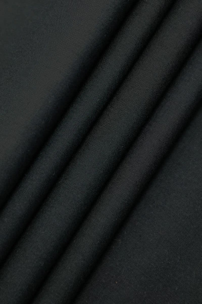 Black Wash & Wear Fabric