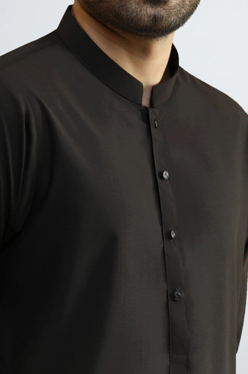 Black Wash & Wear Shalwar Kameez thumbnail