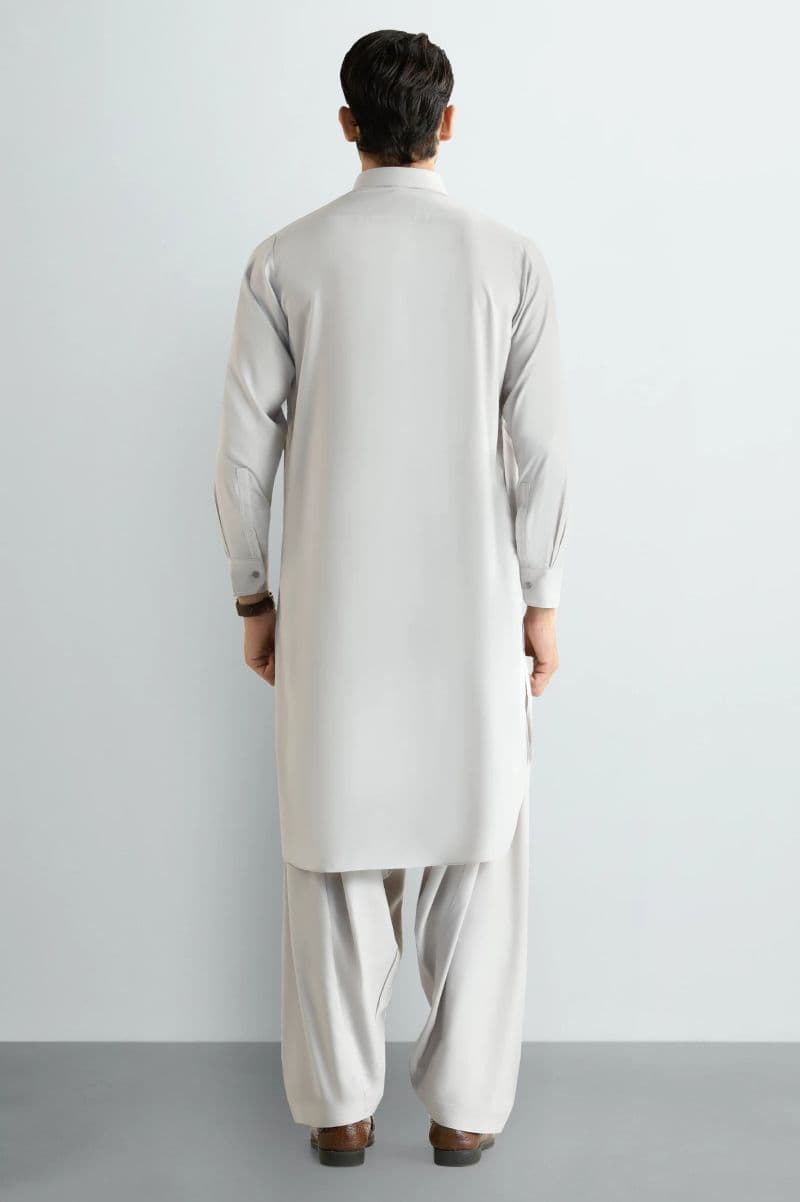 Beige Wash & Wear Shalwar Kameez thumbnail