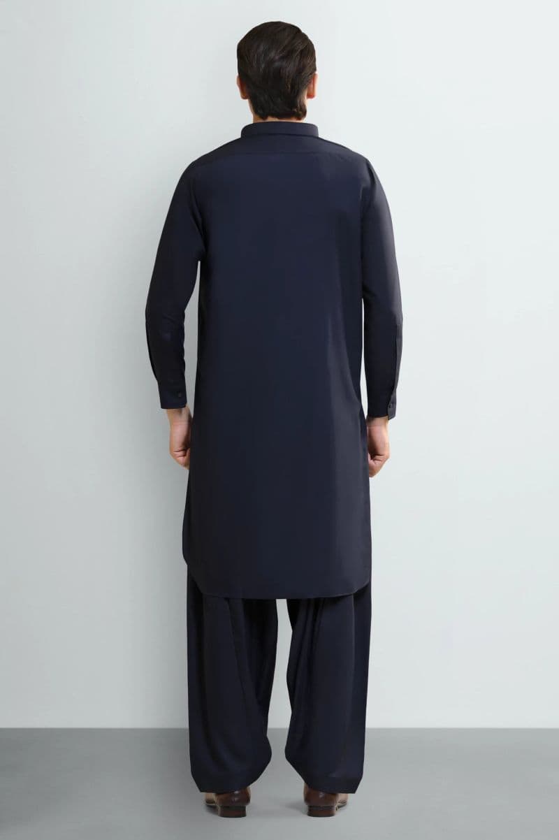 D-Blue Wash & Wear Shalwar Kameez thumbnail
