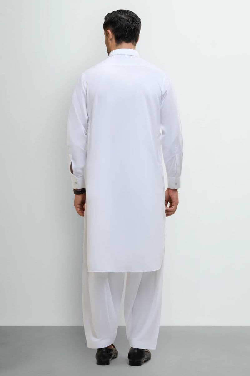 White Wash & Wear Shalwar Kameez thumbnail