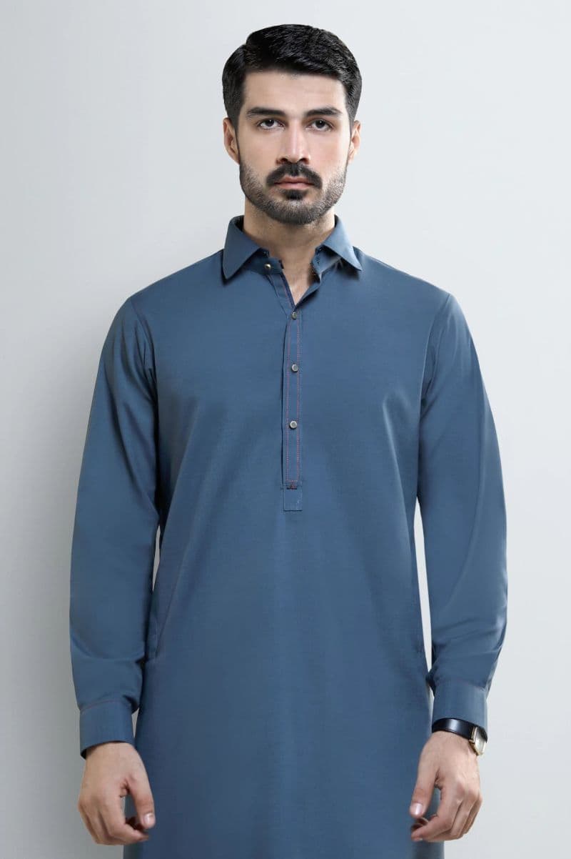 Blue Wash & Wear Shalwar Kameez thumbnail