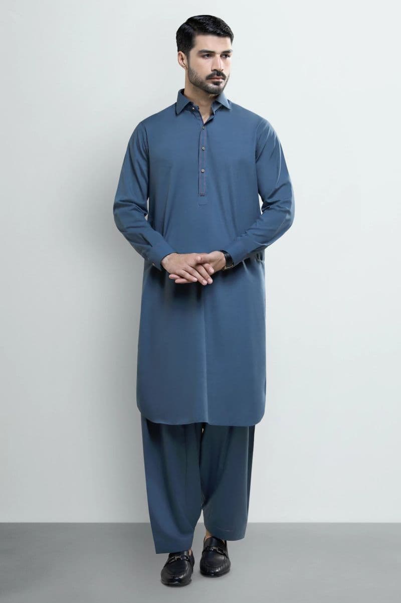 Blue Wash & Wear Shalwar Kameez thumbnail