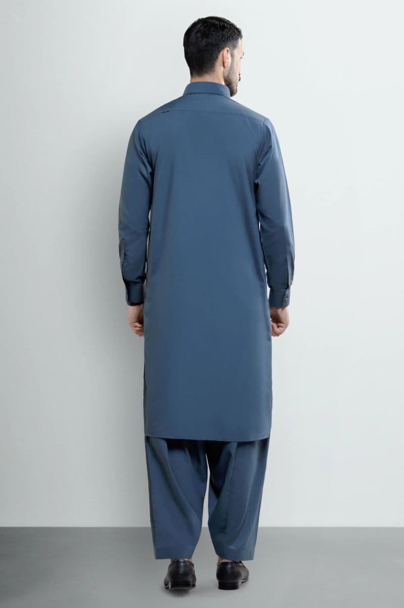 Blue Wash & Wear Shalwar Kameez thumbnail