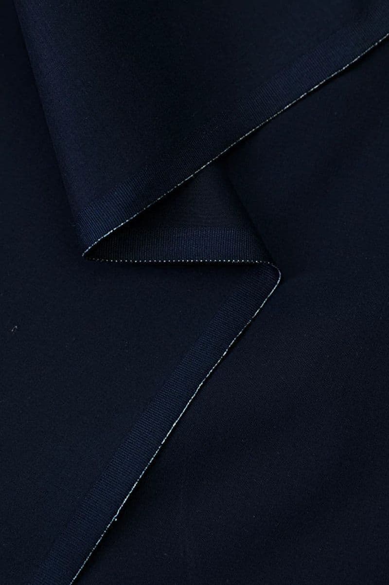 Navy Blue Latha Fabric with Gifting Box thumbnail