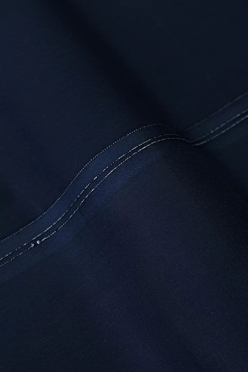 Navy Blue Latha Fabric with Gifting Box thumbnail
