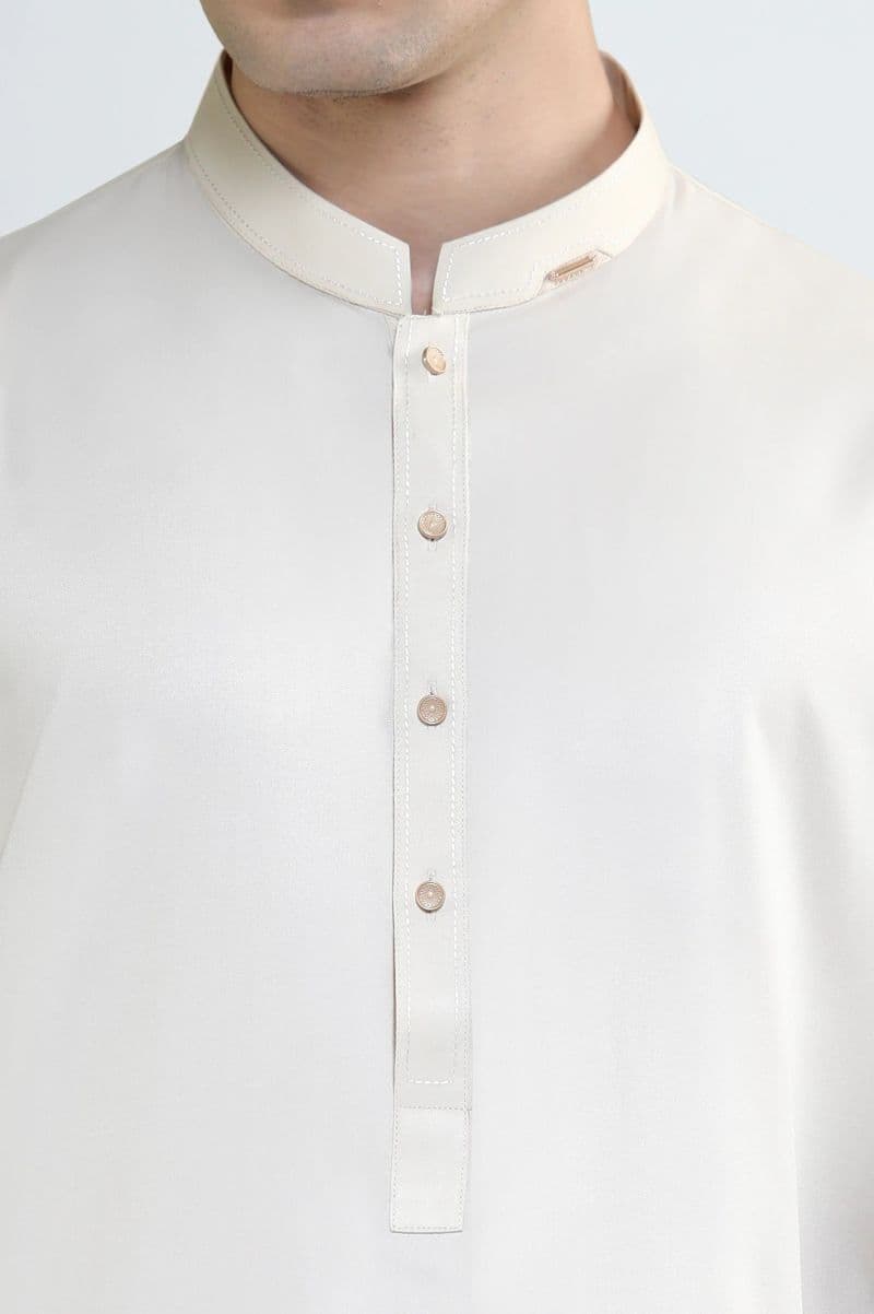 Fawn Wash & Wear Shalwar Kameez thumbnail
