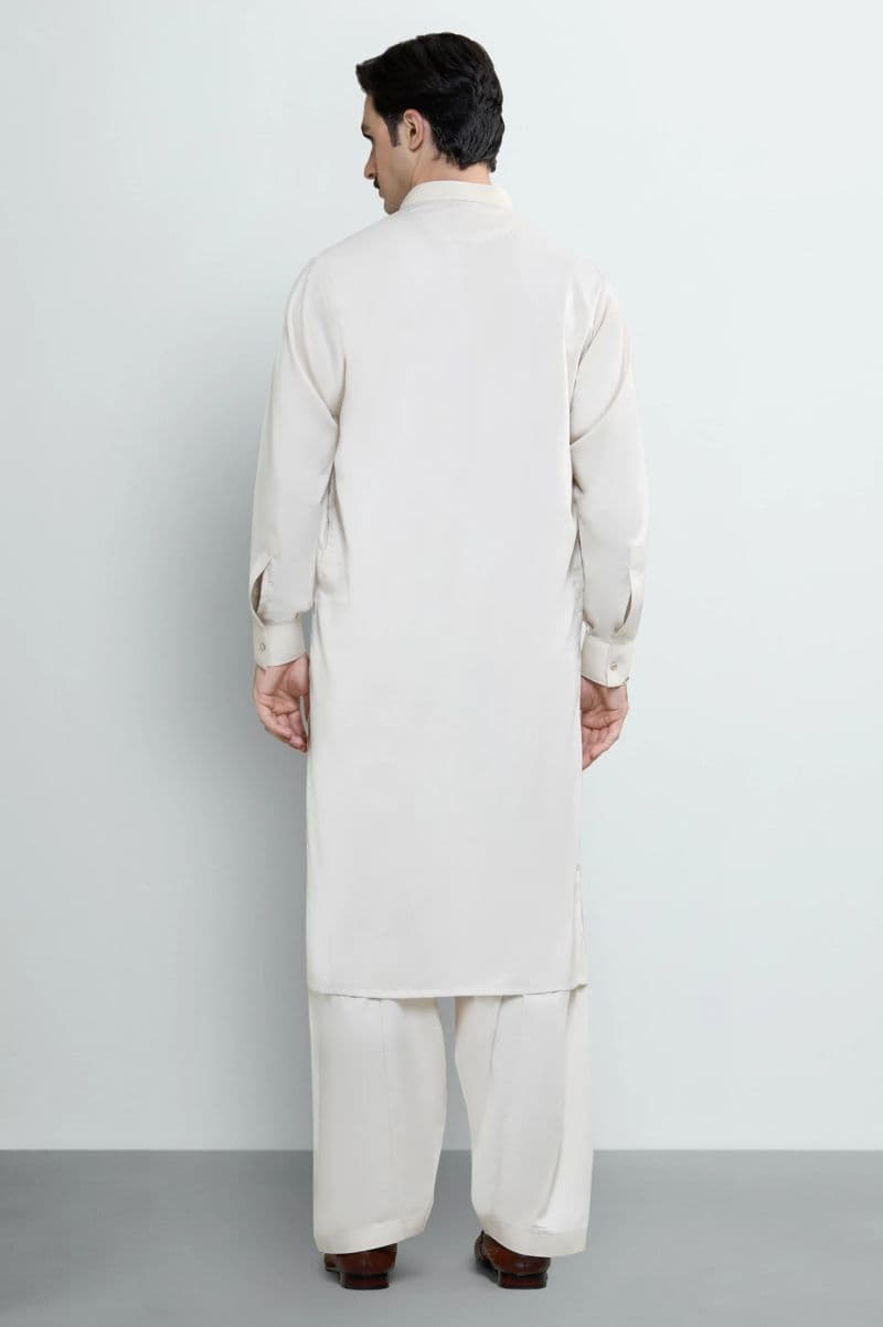 Fawn Wash & Wear Shalwar Kameez thumbnail