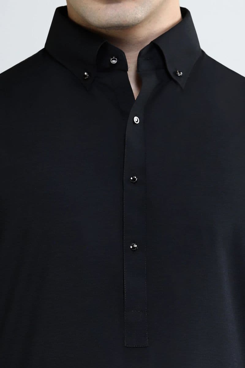 Black Wash & Wear Shalwar Kameez thumbnail