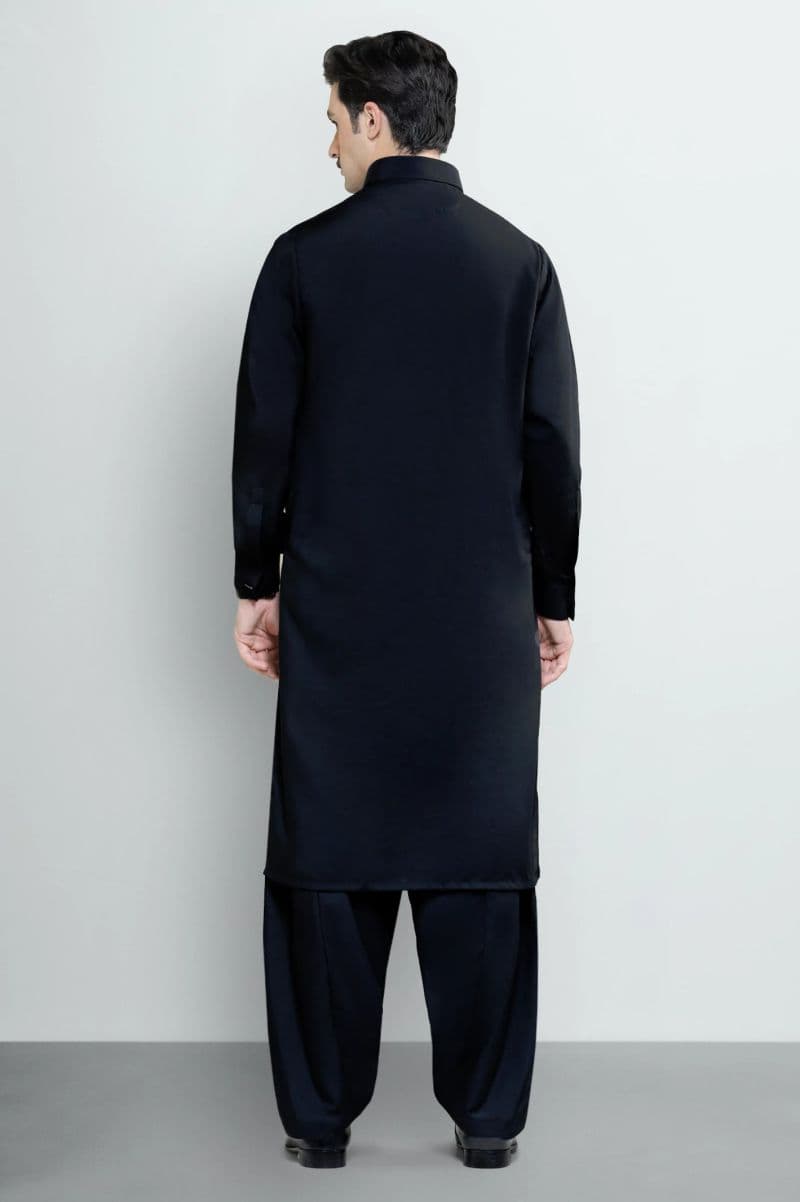 Black Wash & Wear Shalwar Kameez thumbnail