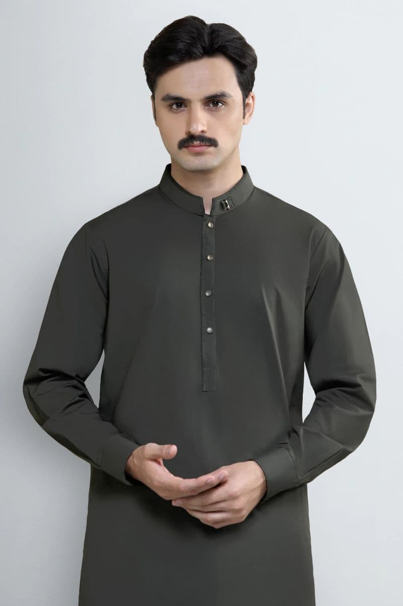 D-Green Wash & Wear Shalwar Kameez thumbnail