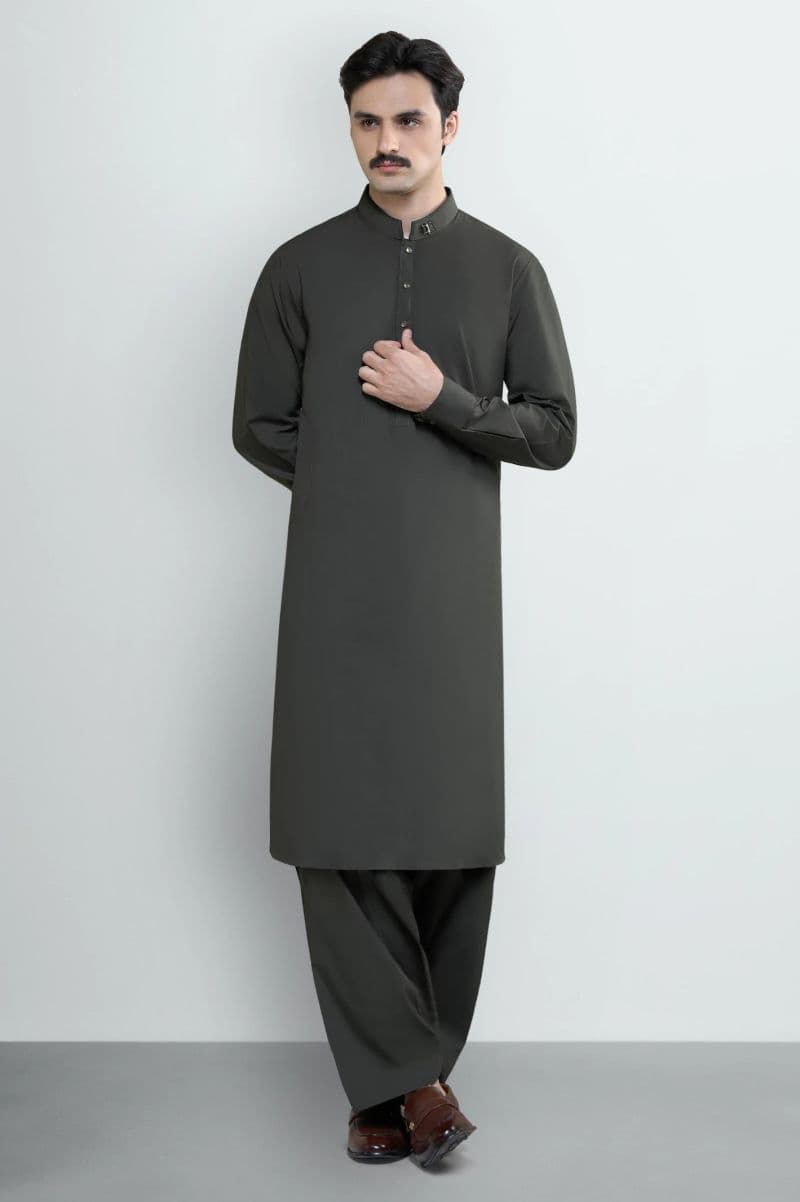 D-Green Wash & Wear Shalwar Kameez thumbnail