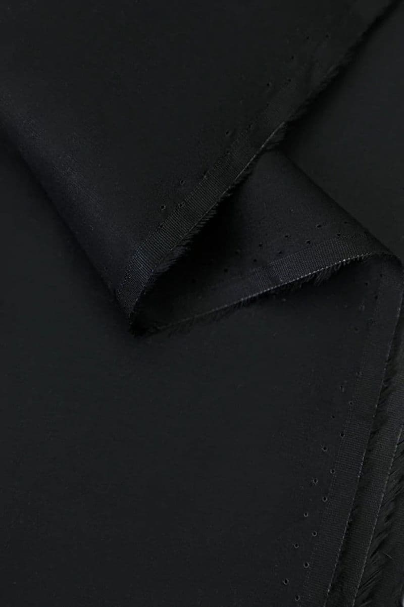 Black Premium Lattha Cotton Fabric thumbnail