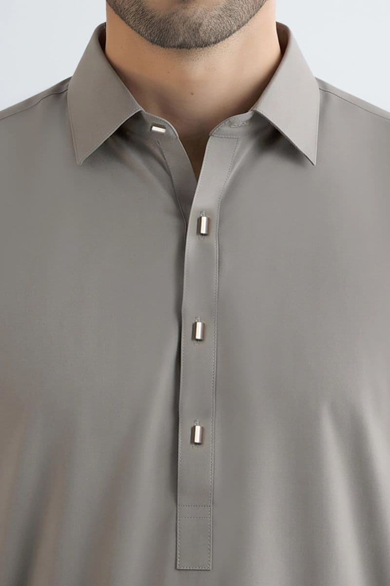 Beige Wash & Wear Shalwar Kameez thumbnail