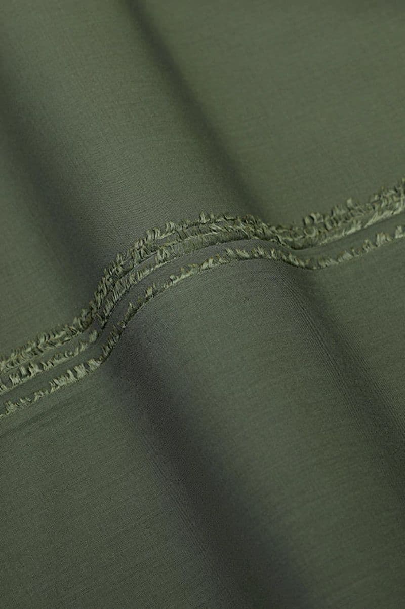 Green Wash & Wear Fabric