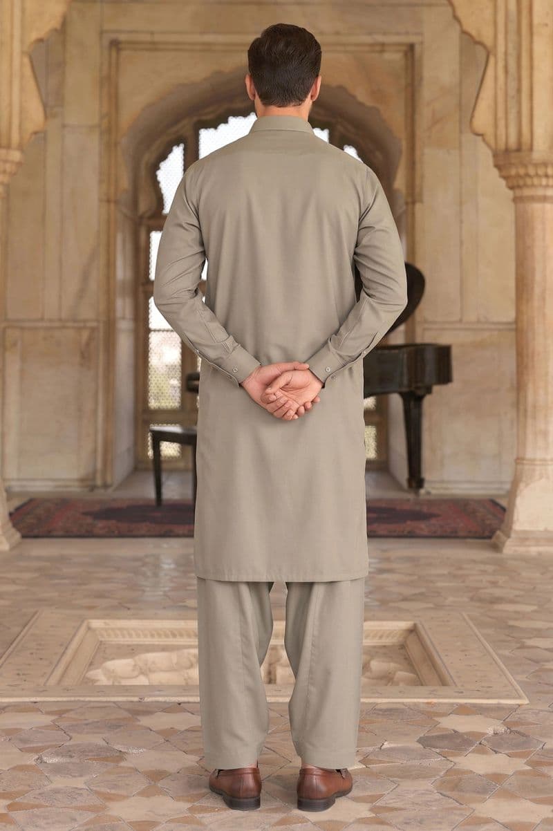 Light Brown Wash & Wear Shalwar Kameez thumbnail