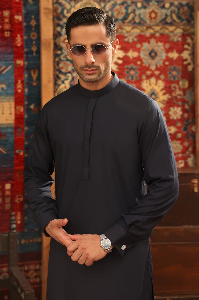 Black Wash & Wear Shalwar Kameez thumbnail