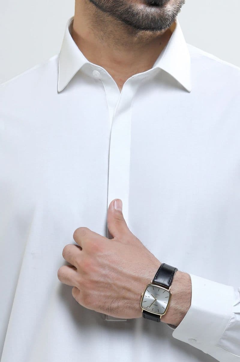 Off White Wash & Wear Shalwar Kameez thumbnail