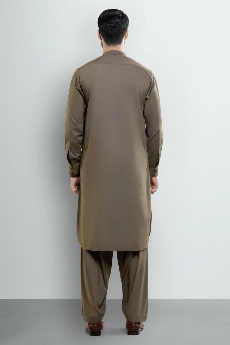 Light Brown Wash & Wear Shalwar Kameez thumbnail
