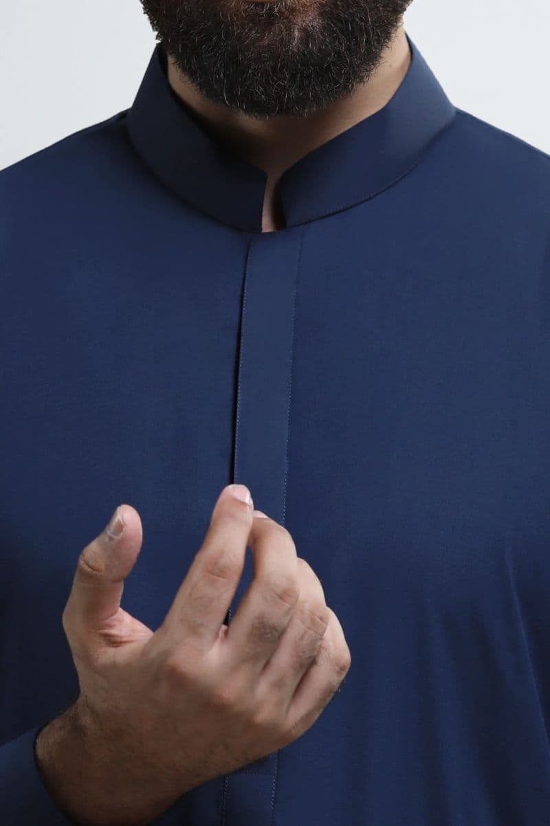Medium Blue Wash & Wear Shalwar Kameez thumbnail