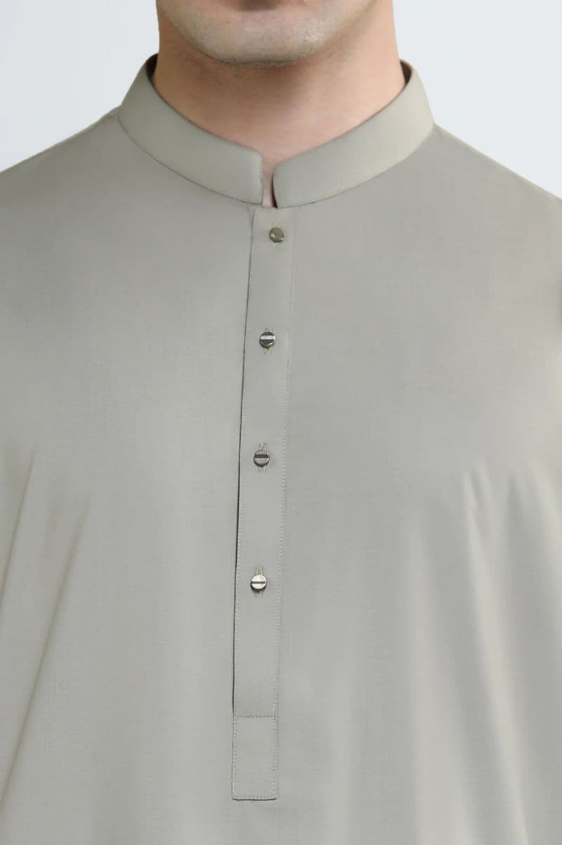 Beige Wash & Wear Shalwar Kameez thumbnail