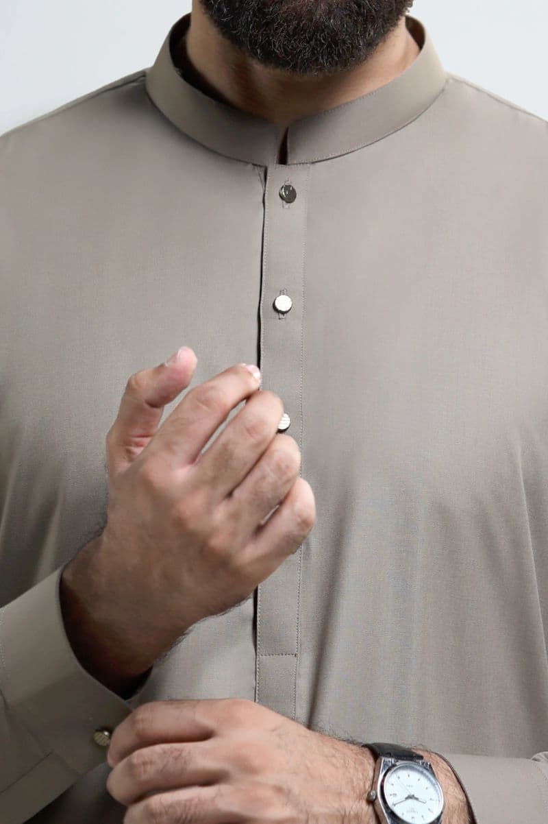 Beige Wash & Wear Shalwar Kameez thumbnail
