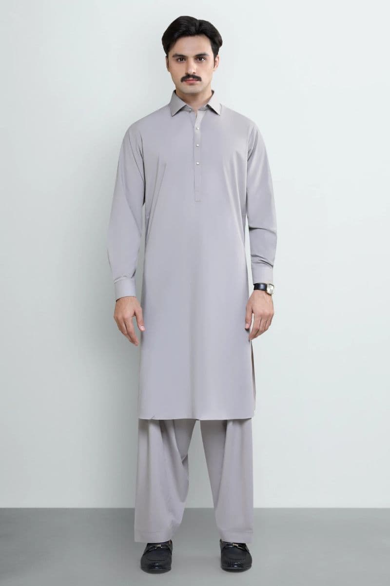 Beige Wash Wear Shalwar Kameez thumbnail