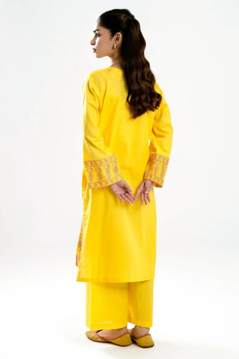 Embroidered Cambric-Yellow 2PC thumbnail