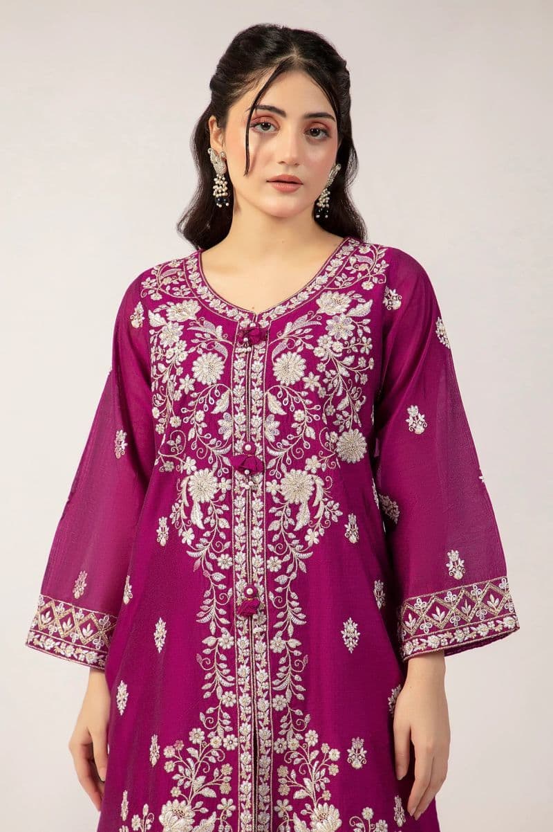 Dark Pink Embroidered 2PC thumbnail